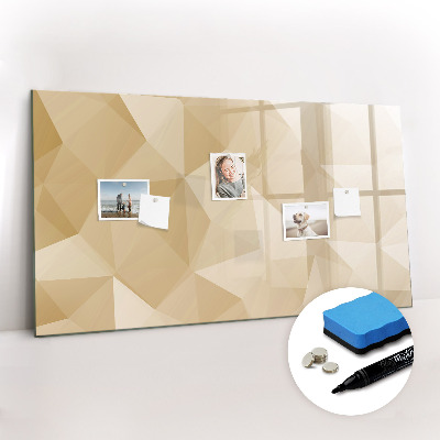 Magnetic board for drawing Triangles abstract