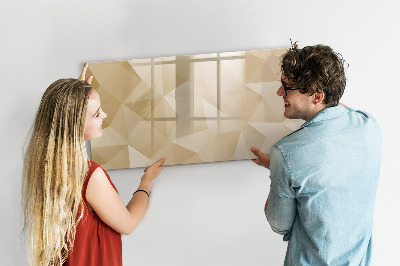 Magnetic board for drawing Triangles abstract