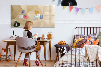 Magnetic board for drawing Triangles abstract