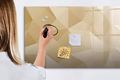 Magnetic board for drawing Triangles abstract