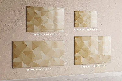 Magnetic board for drawing Triangles abstract