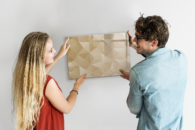 Magnetic board for drawing Triangles abstract