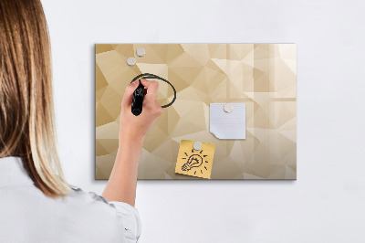Magnetic board for drawing Triangles abstract