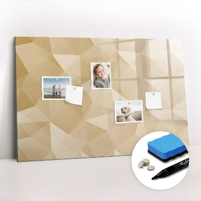 Magnetic board for drawing Triangles abstract