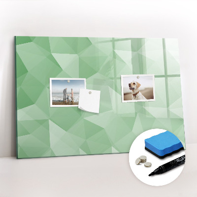Magnetic board for drawing Triangles abstract