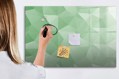 Magnetic board for drawing Triangles abstract