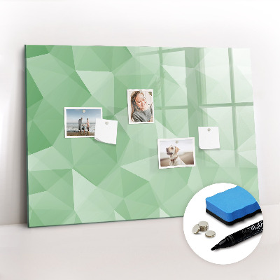 Magnetic board for drawing Triangles abstract