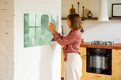 Magnetic board for drawing Triangles abstract