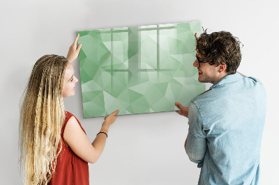 Magnetic board for drawing Triangles abstract
