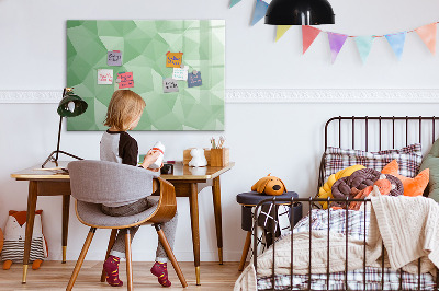 Magnetic board for drawing Abstract triangles