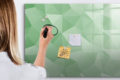 Magnetic board for drawing Triangles abstract