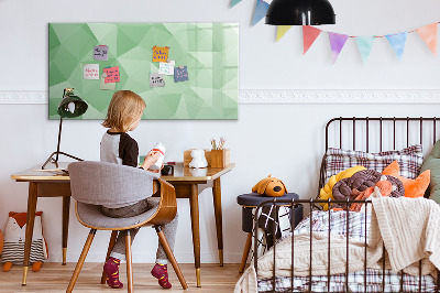 Magnetic board for drawing Triangles abstract