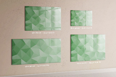 Magnetic board for drawing Triangles abstract