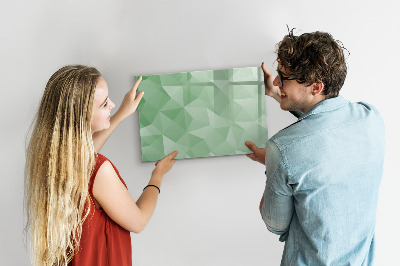Magnetic board for drawing Triangles abstract