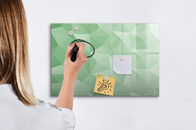 Magnetic board for drawing Triangles abstract