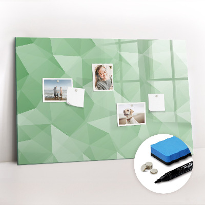 Magnetic board for drawing Triangles abstract