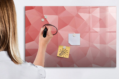 Magnetic writing board Triangles abstract