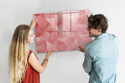 Magnetic writing board Triangles abstract
