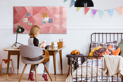 Magnetic writing board Triangles abstract
