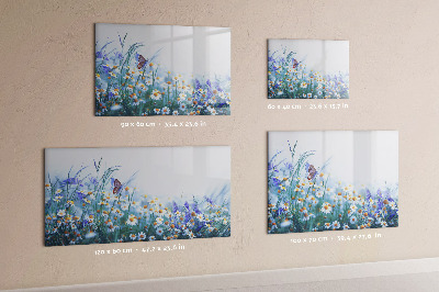 Magnetic writing board Butterfly in the meadow