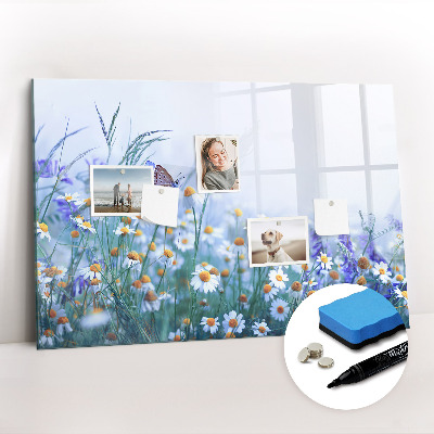 Magnetic writing board Butterfly in the meadow