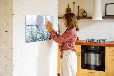 Magnetic board for drawing Butterfly in the meadow