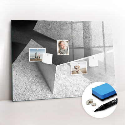Magnetic board for writing Abstraction triangles