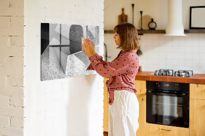 Magnetic board for writing Abstraction triangles