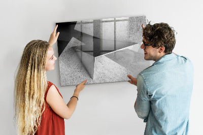 Magnetic board for writing Abstraction triangles