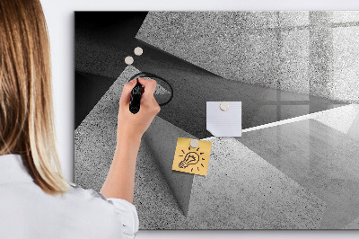 Magnetic board for writing Abstraction triangles