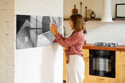 Magnetic erase board Abstraction triangles