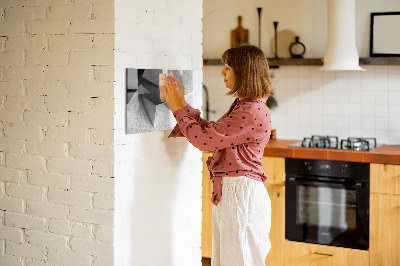 Magnetic board for writing Abstraction triangles