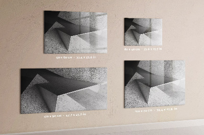 Magnetic board for writing Abstraction triangles