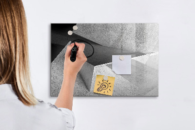 Magnetic board for writing Abstraction triangles