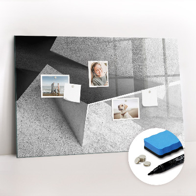 Magnetic board for writing Abstraction triangles