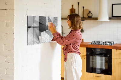 Magnetic board for writing Abstraction triangles
