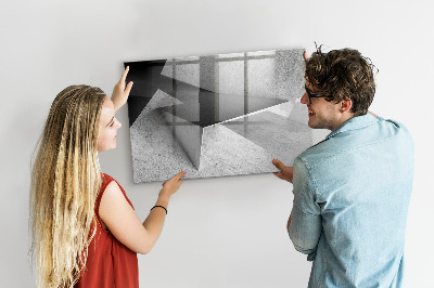 Magnetic erase board Abstraction triangles