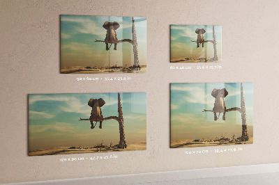 Magnetic writing board Elephant on a tree