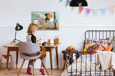 Magnetic board for drawing Elephant on a tree