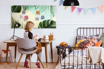 Magnetic erase board Monstera leaves