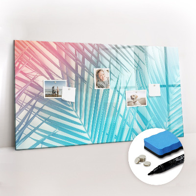 Magnetic writing board Tropical palm tree