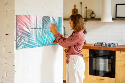 Magnetic board for drawing Tropical palm tree