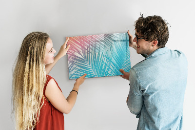 Magnetic writing board Tropical palm tree