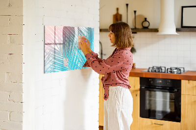 Magnetic board for drawing Tropical palm tree