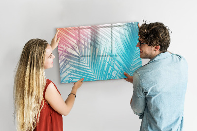 Magnetic writing board Tropical palm tree