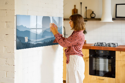 Magnetic erase board Mountain landscape