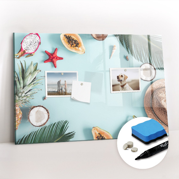 Magnetic writing board Summer composition