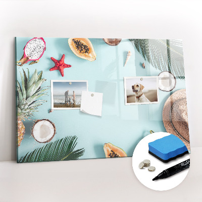 Magnetic writing board Summer composition