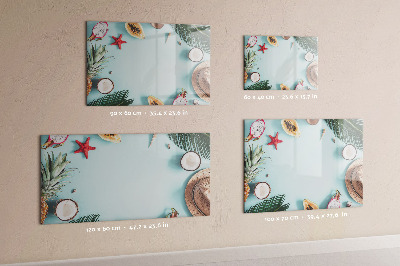 Magnetic writing board Summer composition