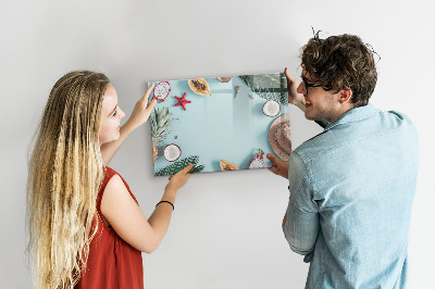 Magnetic writing board Summer composition